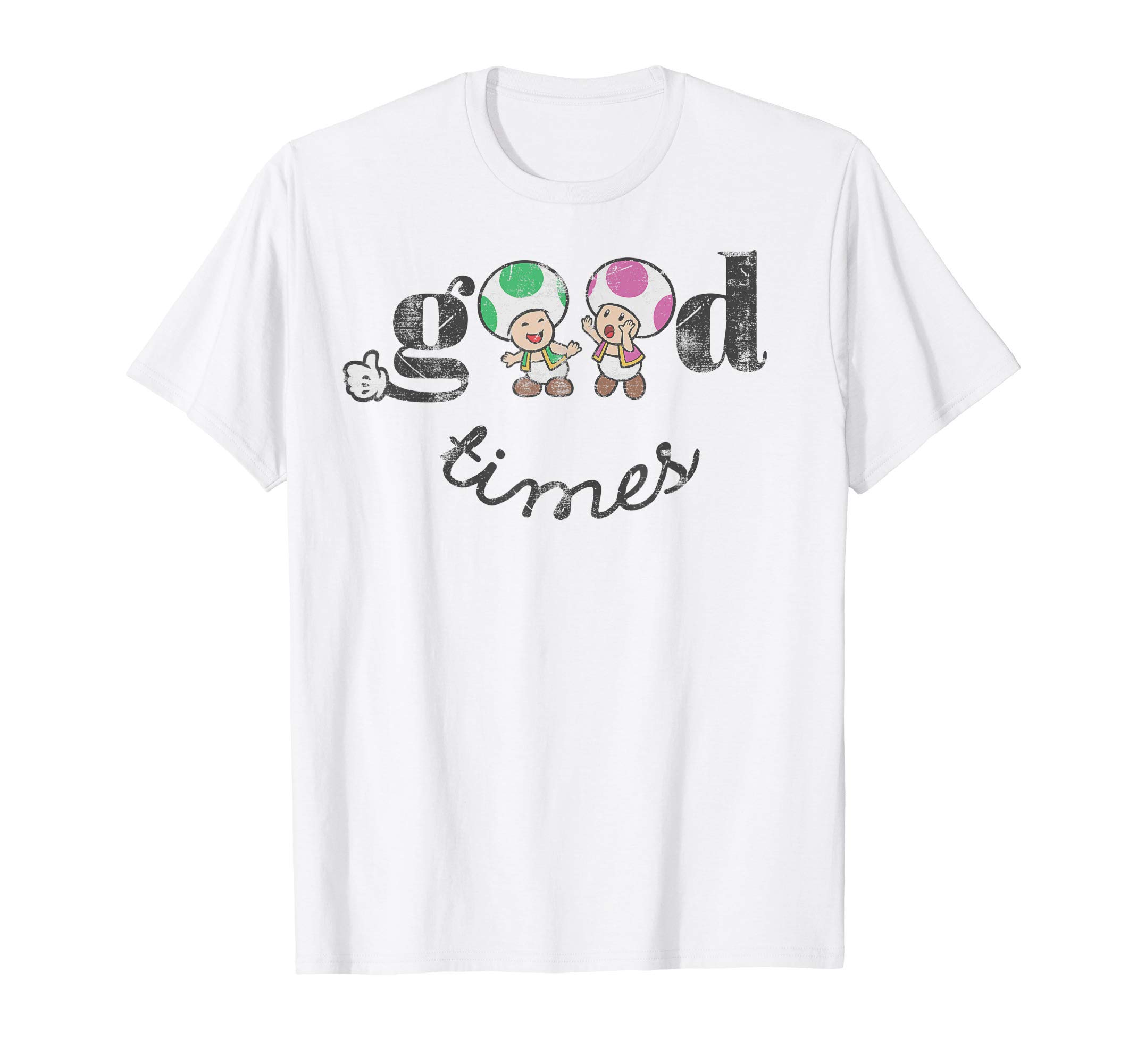 Super Mario Toad & Toadette Good Times T-ShirtOEKO-TEX STANDARD 100