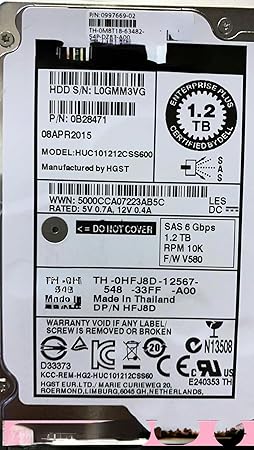 RKEBK for Storage HFJ8D 1.2T 10K SAS 2.5 Inch Server Hard Disk SC4020