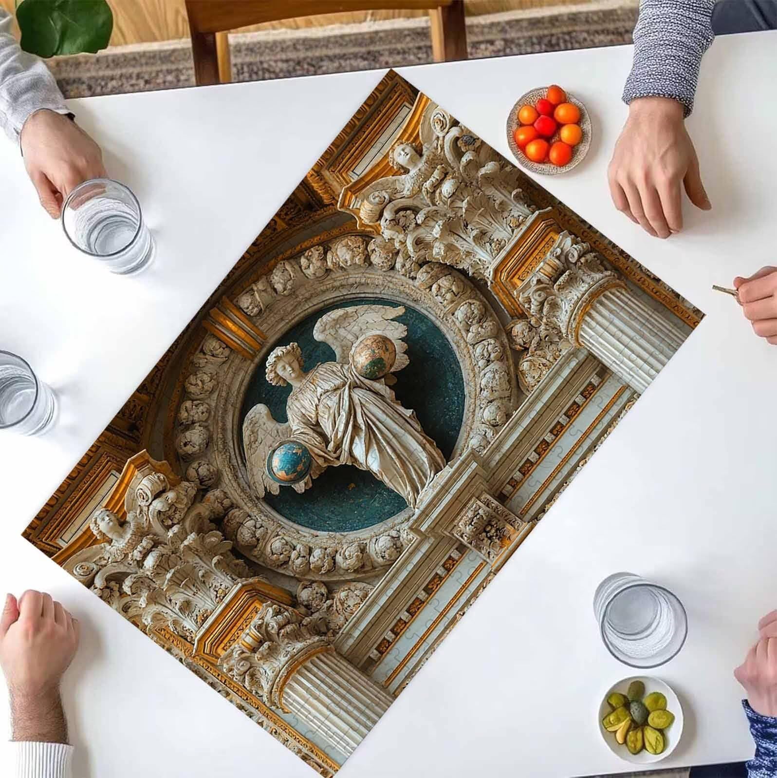 1500 Pezzi di Puzzle, donna rosso 1500 Pezzi di Puzzle per Adulti, Regalo Anniversario, Regalo Natale, Decorazione Della Casa, Prevenzione Della Degenerazione Cerebrale Negli Anziani PjY1102 Z-F