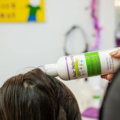 Miniatura 8 de Aceite de dimeticona para eliminación de piojos tratamiento seguro no tóxico mata los piojos y sus huevos 8 onzas líquidas trata de 1 a 3 personas