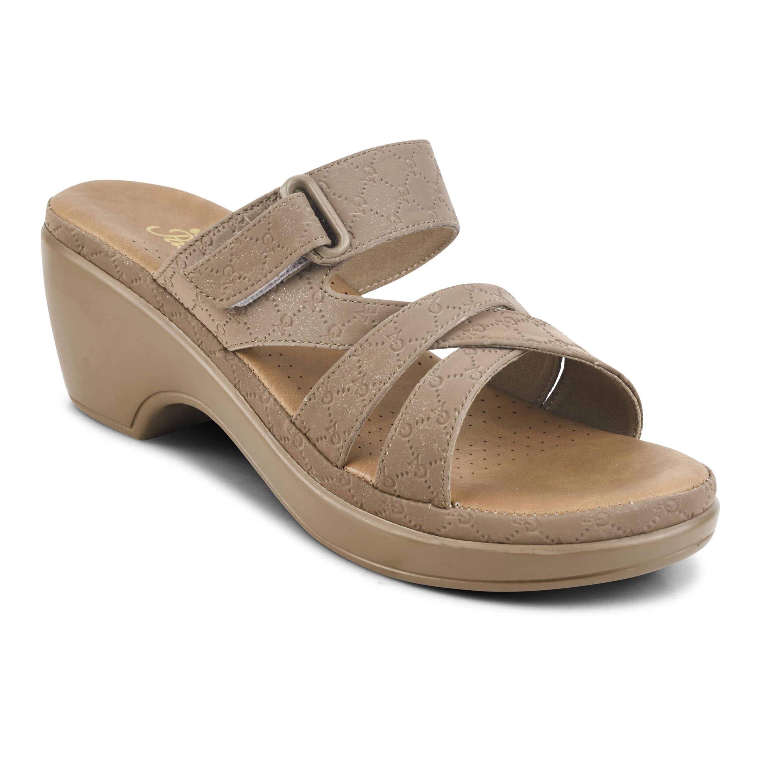 padchin Women’s Comfortable Block Heels Double Strap Open Toe Sandals with Buckle Detail Stylish Footwear-picture-25