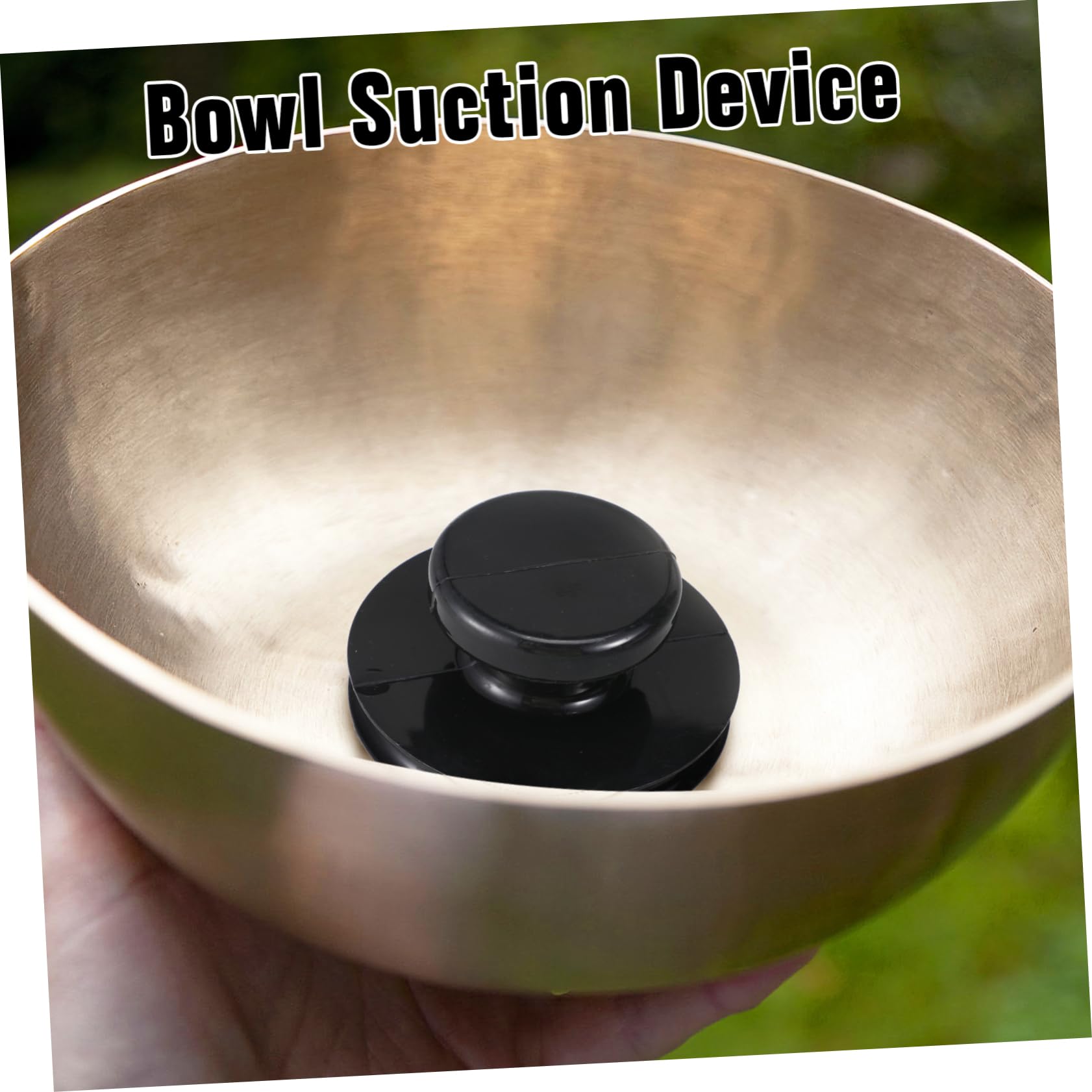 Toyvian 4 Pièces Bol De Bodhisattva Accessoires De Bijoux Poignée De Décoration Poignée De Bol De ée De Sonore Bouddha Ventouse Haut-parleurs Portable Caoutchouc