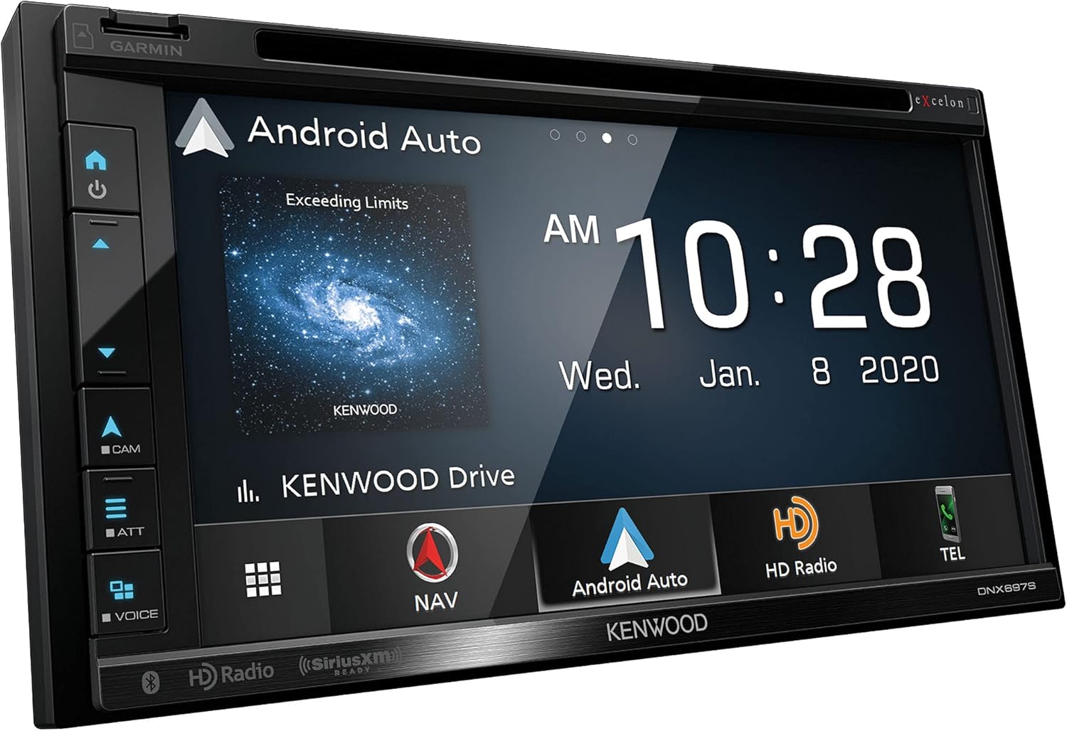 Kenwood DNX697S 6.8" CD/DVD Garmin Navigation Touchscreen Receiver w/Apple CarPlay and Android Auto