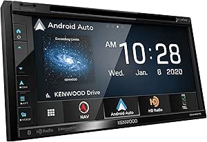 Kenwood Excelon DNX697S 6.8" Clear Resistive Touch Panel Navigation DVD Receiver with Bluetooth &amp; HD Radio | Equipped with Garmin navigation software | With Apple CarPlay and Android Auto