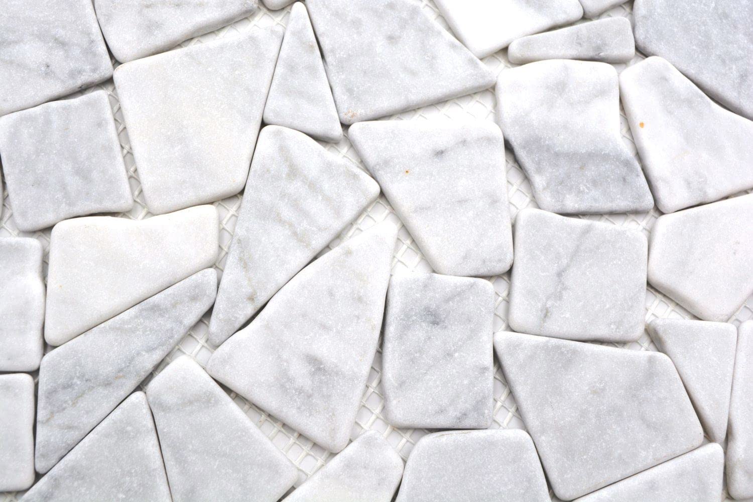 Mosaico in pietra naturale di marmo bianco opaco da parete pavimento cucina bagno doccia mosaico mosaico pavimento