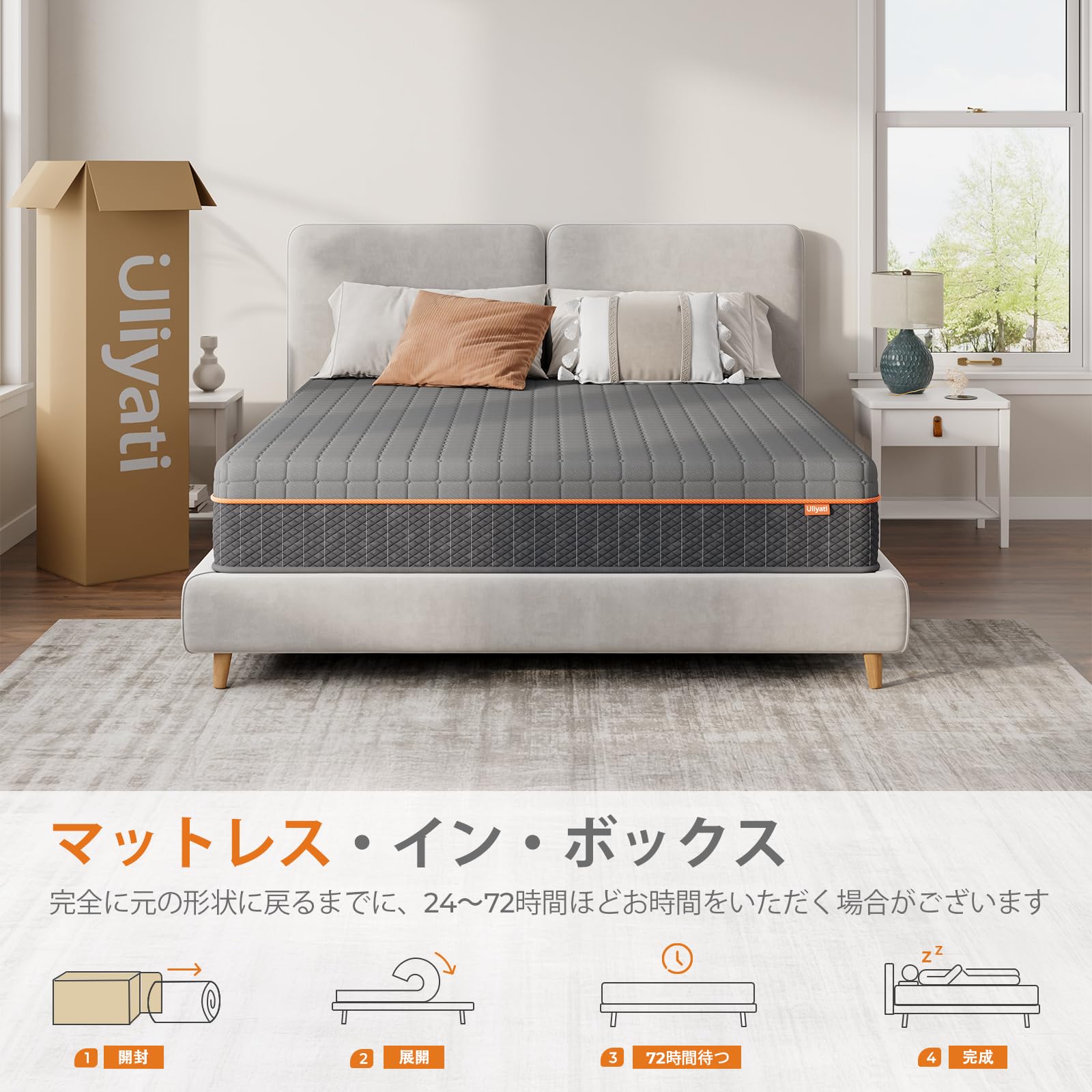 マットレス ダブル やや硬め 厚さ16㎝ メモリーフォーム 腰痛対策 洗える Amazon.co.jp: Uliyati マットレス ダブル 厚さ16cm 高反発 ベッド
