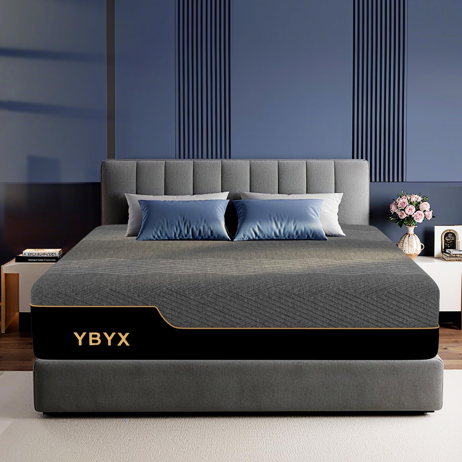 Twin Mattress, 10 Inch twin Size Mattresses Hybrid Mattress with Memory Foam & Pillow Top - Medium Firm Feel for Motion Isolation, Edge Support,