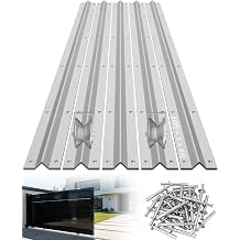 30 ft Galvanized V Track, 5 x 6 ft Sections, Inverted V Track for 1" OD V-Groove, Sliding Gate Rollers, Heavy Duty Driveway Sliding Gate Track, Includes Stainless Steel Hammer Drive Anchors