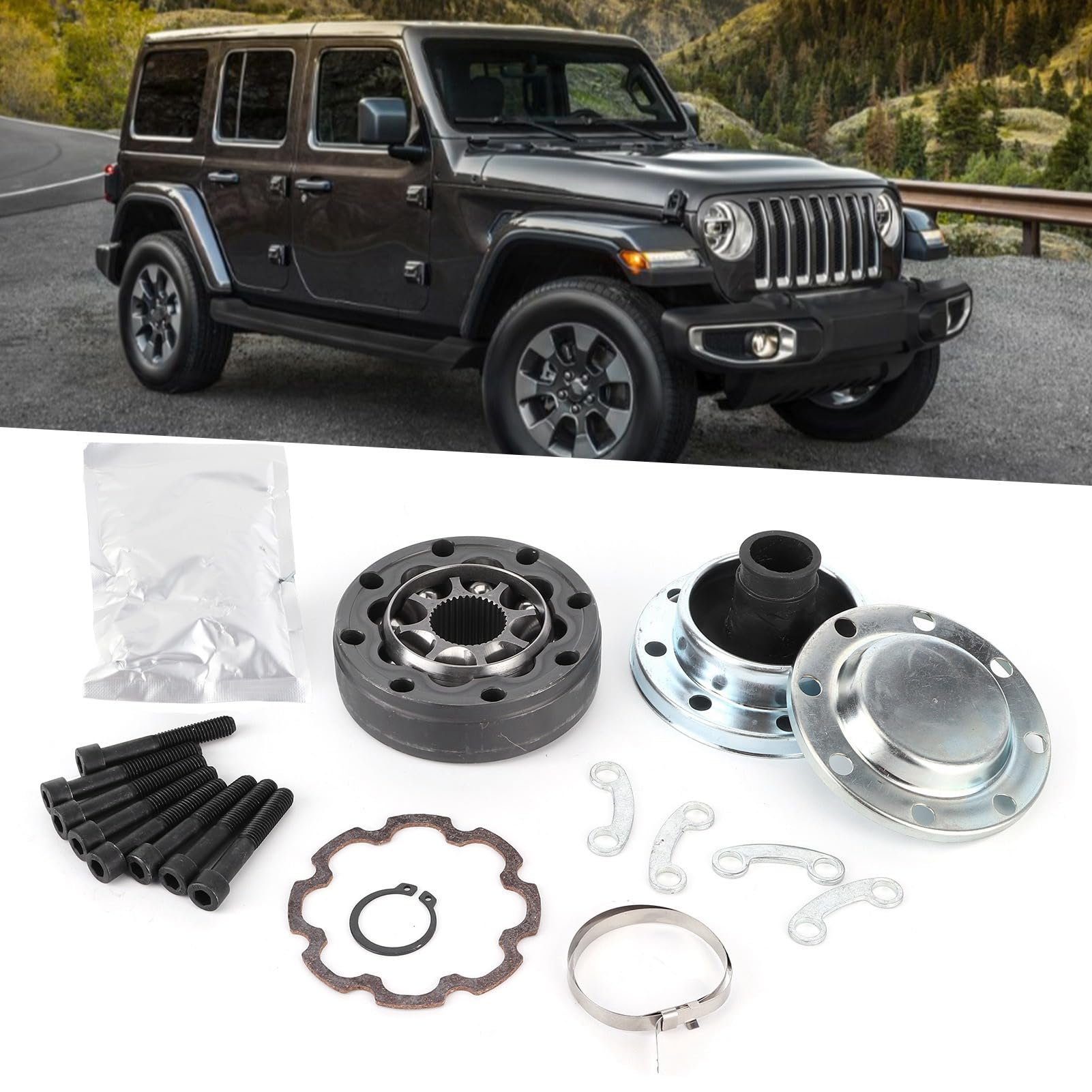 932-306 68022107AC 68022105AC Kit giunto omocinetico albero di trasmissione Testa albero per JK Wrangler 2007-2018 Giunto omocinetico albero trasmissione Giunto omocinetico albero