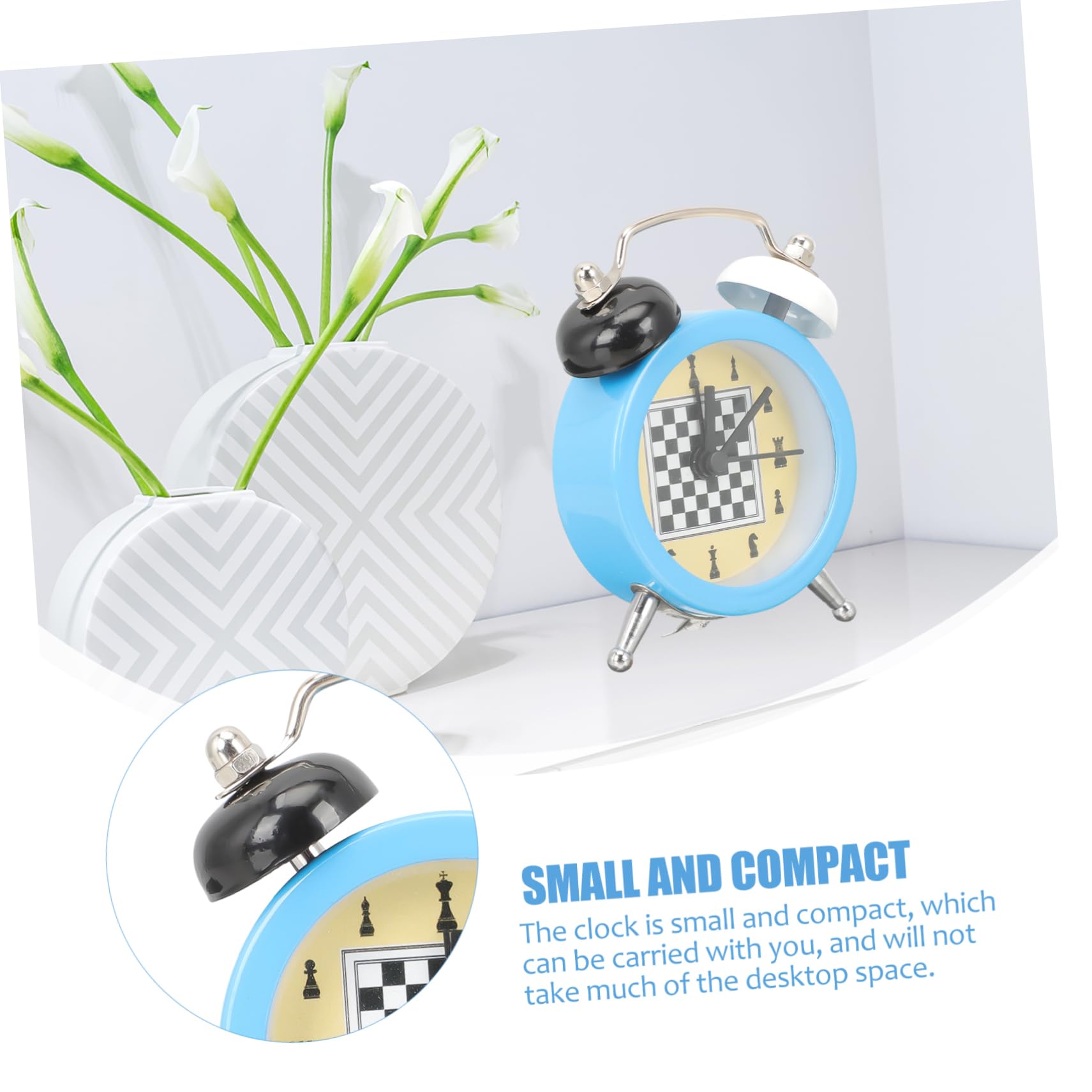 Alipis 3stücke Mini Alarm Clock Für Batteriebetriebener Tischwecker Ohne Ticken Kompakter Schachtimer Zufälligen Farben Für Schlafzimmer Und Büro