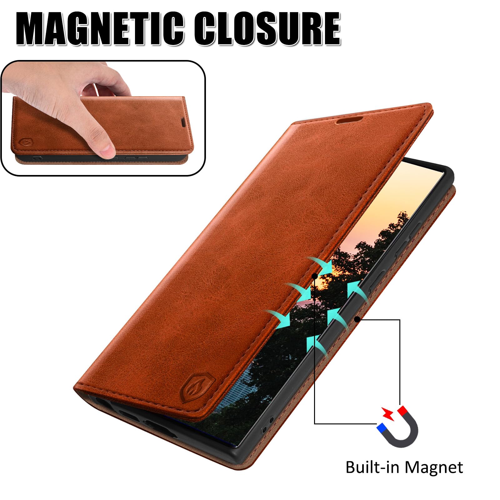 SUANPOT Custodia per Google Pixel 9 5G/Google Pixel 9 Pro 6.3 Cover Portafoglio in Pelle Sintetica Tasca Carte Antiurto Protettiva di Con Slot per Schede di per Pixel9 case Blu