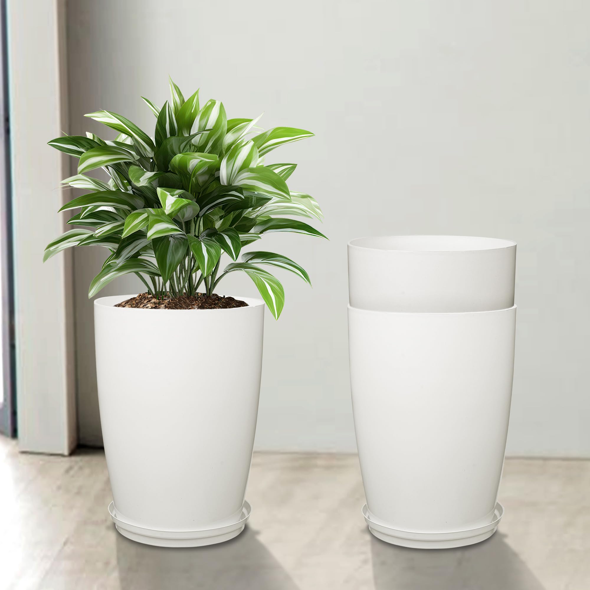 See full amazon price history chart for Kuber Industries Pack of 3 Flower Pot with Plate | 14 Inch | Flower Pot for Garden | Indoor-Outdoor Plants Stand | Flower Pot for Home-Office | Flower Gamla for Balcony | Plain Tower | White Kuber Industries Pack of 3 Flower Pot with Plate | 14 Inch | Flower Pot for Garden | Indoor-Outdoor Plants Stand | Flower Pot for Home-Office | Flower Gamla for Balcony | Plain Tower | White (B0D4HWK3F6) Amazon Price History, Amazon Price Tracker