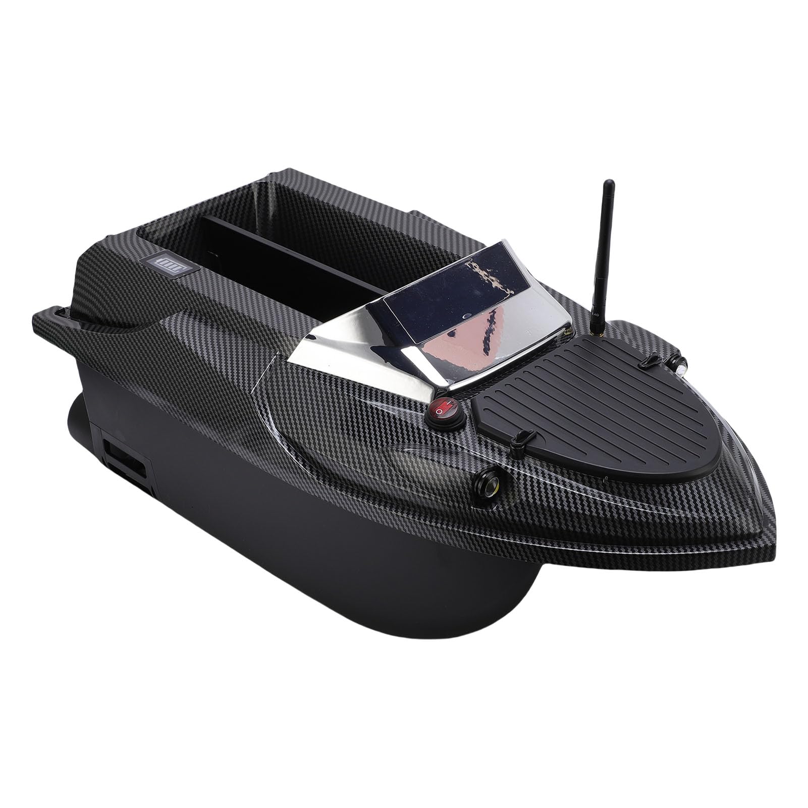 Barco de Cebo RC de Doble Tracción 800M |Barco Buscador de Peces con Corrección Automática de Rumbo con Luz Nocturna para Piscinas y Lagos