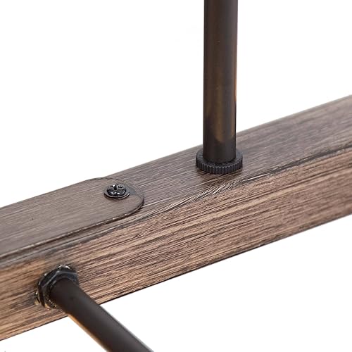 Miniatura 8 de Candelabro de tarro de masón, iluminación de isla de cocina de 6 luces, lámpara de granja de 27.5 pulgadas para comedor con pantallas de vidrio