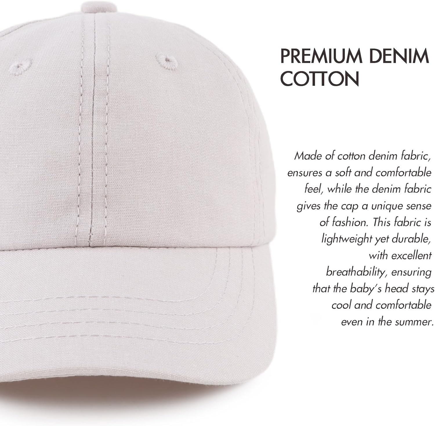 JANGANNSA Cotton Toddler Baseball Cap Baby Boy Sun Hat for Kids Girls Baseball Hats - Image 3