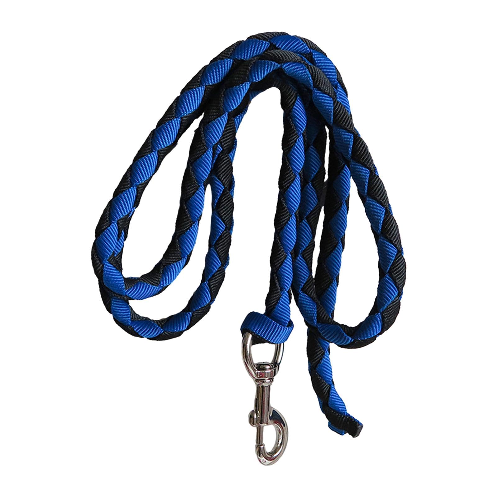 perfk Corda per Cavallo con moschettone Attrezzatura equestre Guinzaglio Durevole per Corda per Cavallo Intrecciata per Bestiame, .5 Metri
