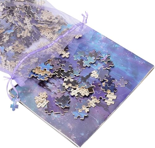 Miniatura 2 de Losmmney - Rompecabezas de madera de 1000 piezas para adultos y niños, estrella romántica de fantasía, mar, rompecabezas grandes, juguete educativo