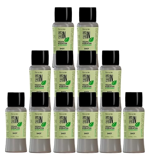 RECAMIER PROFESSIONAL SALON IN Tratamiento intensivo de queratina vegana y colágeno para el cabello, caja de 12 inyecciones de 0.51 onzas líquidas