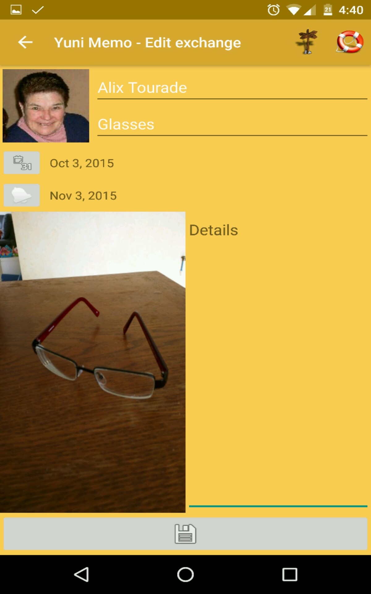 Yuni Memo App on Amazon Appstore
