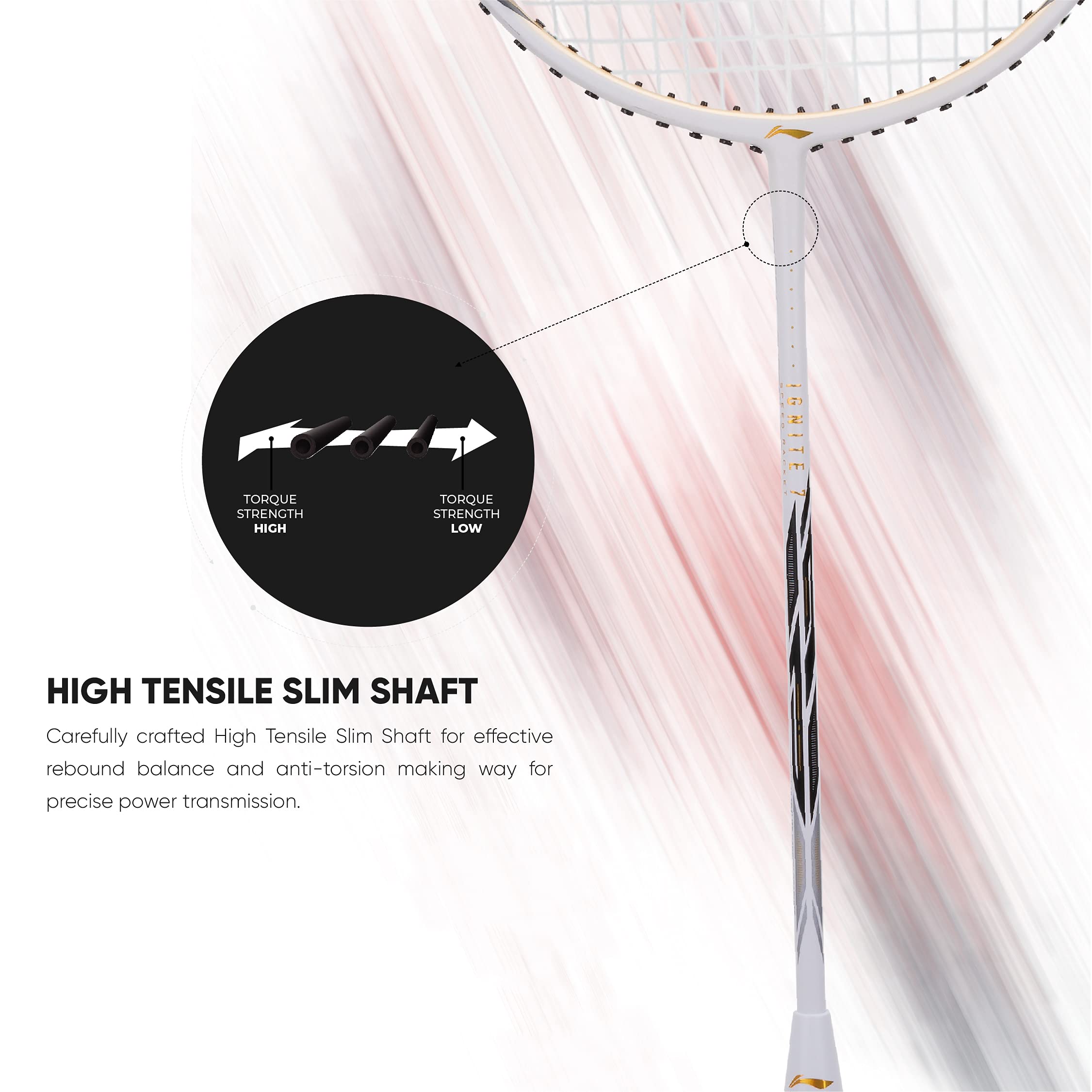 Amazon | Li-Ning G-Force Superlite Ignite 7 (White/Black) Carbon
