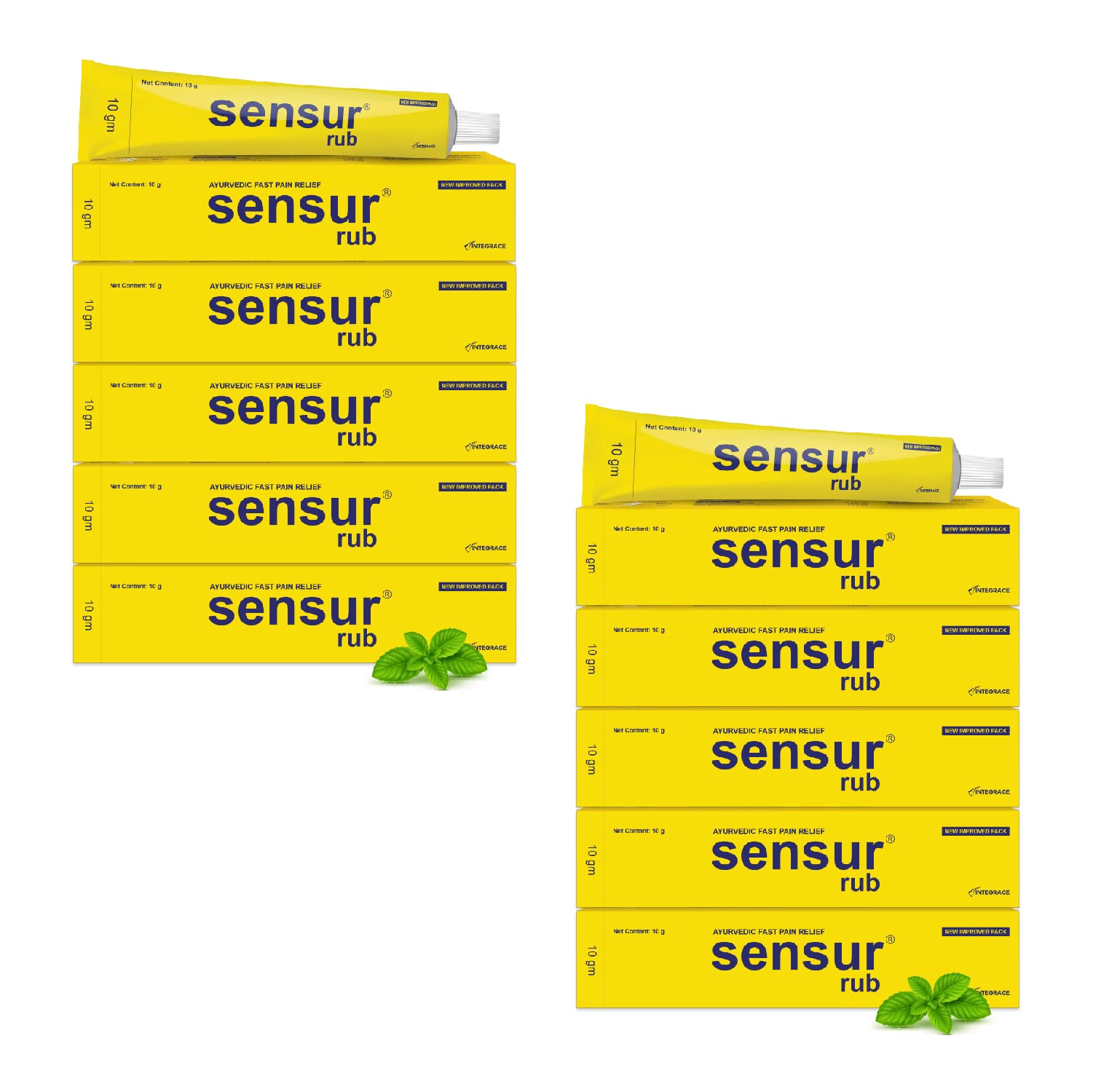 Sensur Natural & Ayurvedic Pain Relief Rub -(10 g, Pack of 10)|Fast Relief |All pains, One solution