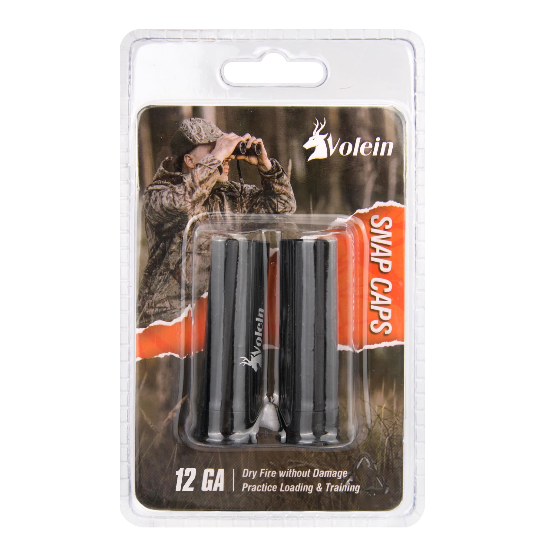 Volein Practice Rounds Snap Caps 12 GA / 20 Gauge, 4-Pack Aluminium Dry Fire Training, Blanks Shotgun for Shooting Practice (2, 12GA)