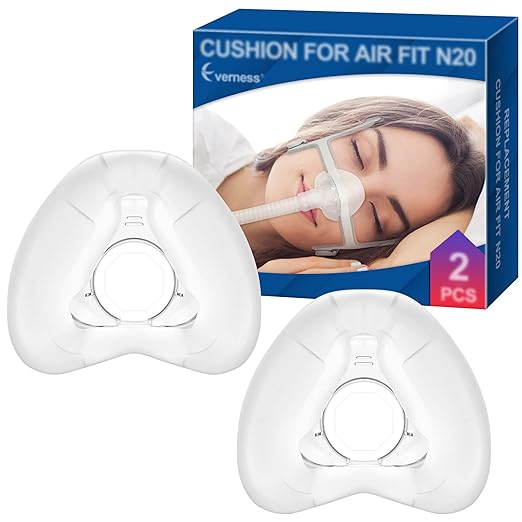 2 Packs Replacement Cushion (L) Compatible with Airfit N20, Snug Fit