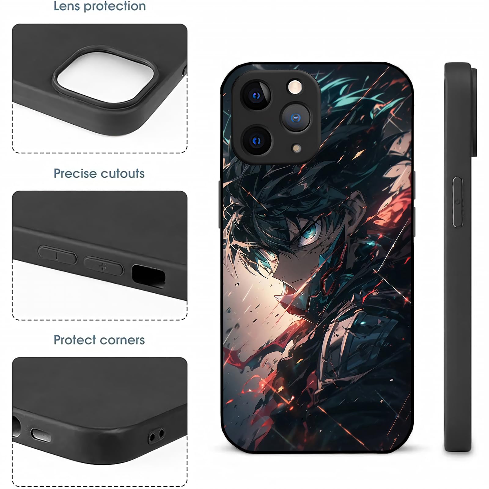 Amazon.co.jp: ヒロアカ スマホケース 全機種対応 緑谷出久 iphone 16