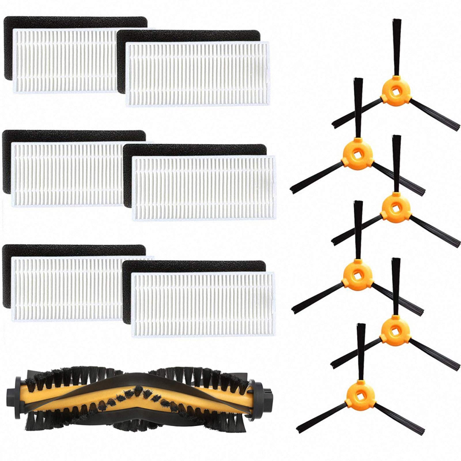Kit de Piezas de Repuesto Compatible Conga Excellence 990 Eufy RoboVac 11 RoboVac 11c Ecovacs Deebot N79 Deebot N79s Robot Aspirador,Paquete de 19