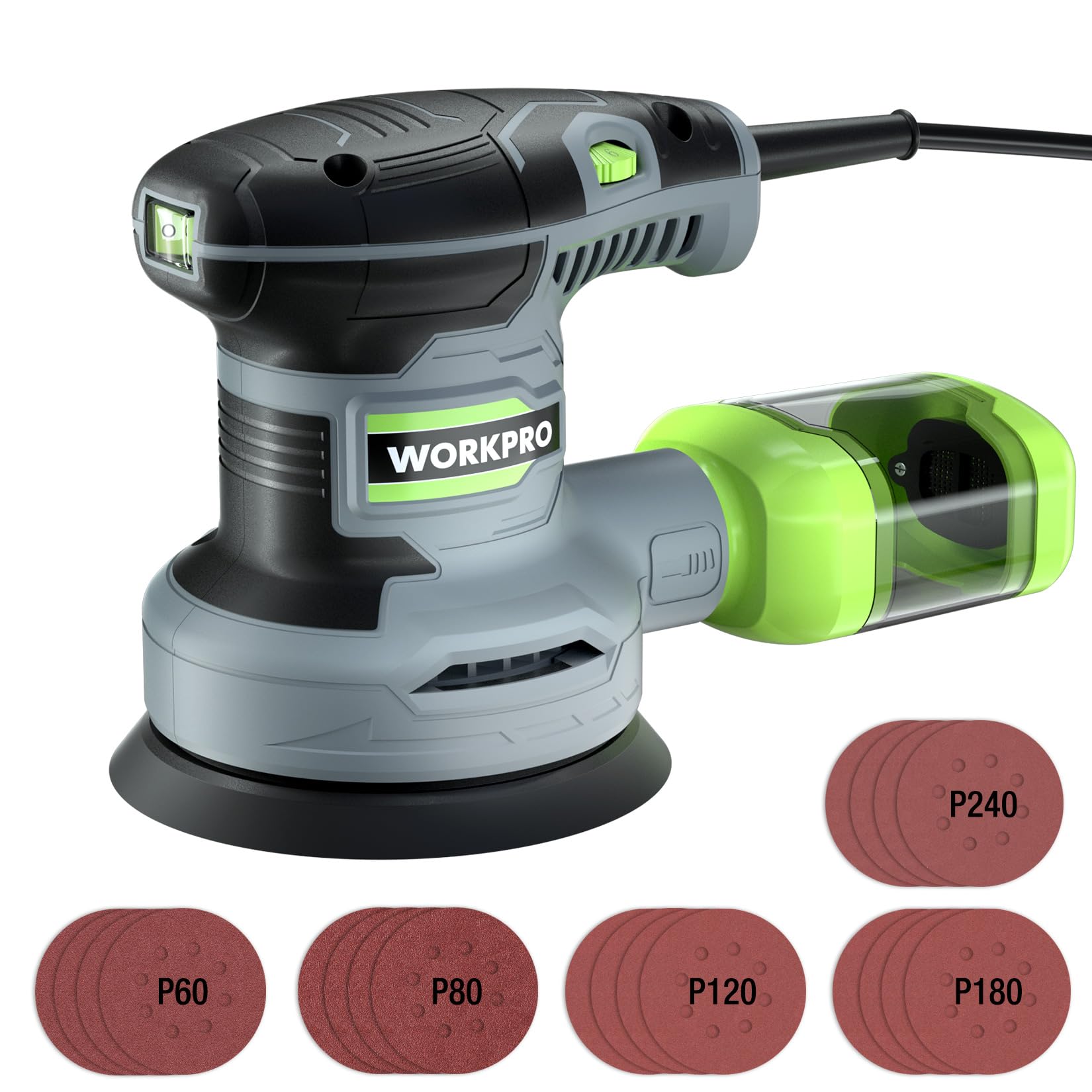 Amazon | WORKPRO サンダー 電動サンダー ランダムサンダー 300W 