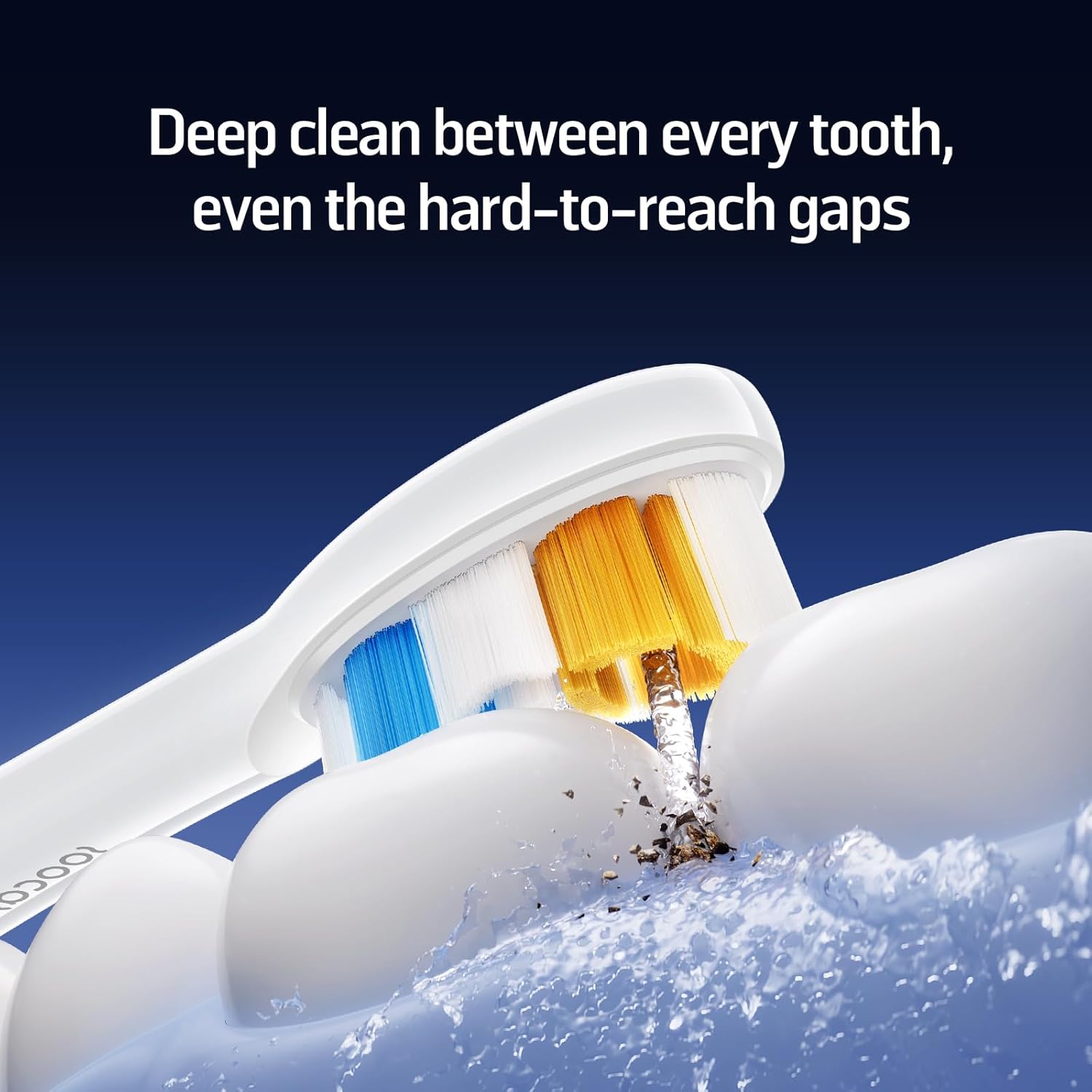 Soocas 2-in-1 Electric Toothbrush and Water Flosser Set with 2 Replacement Heads, Portable for Travel, Radiant White