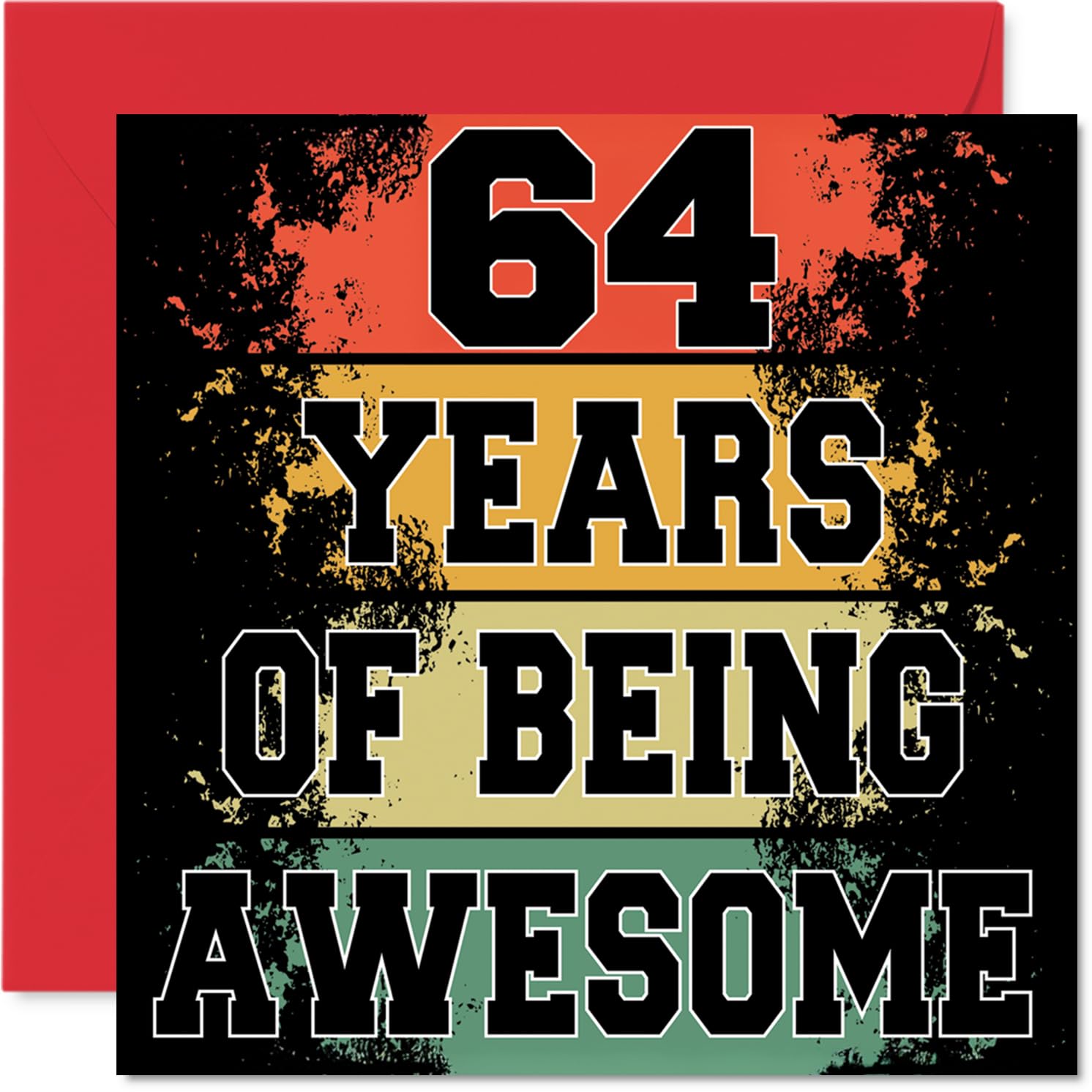 64th Birthday Cards for Women and Men, Being Awesome