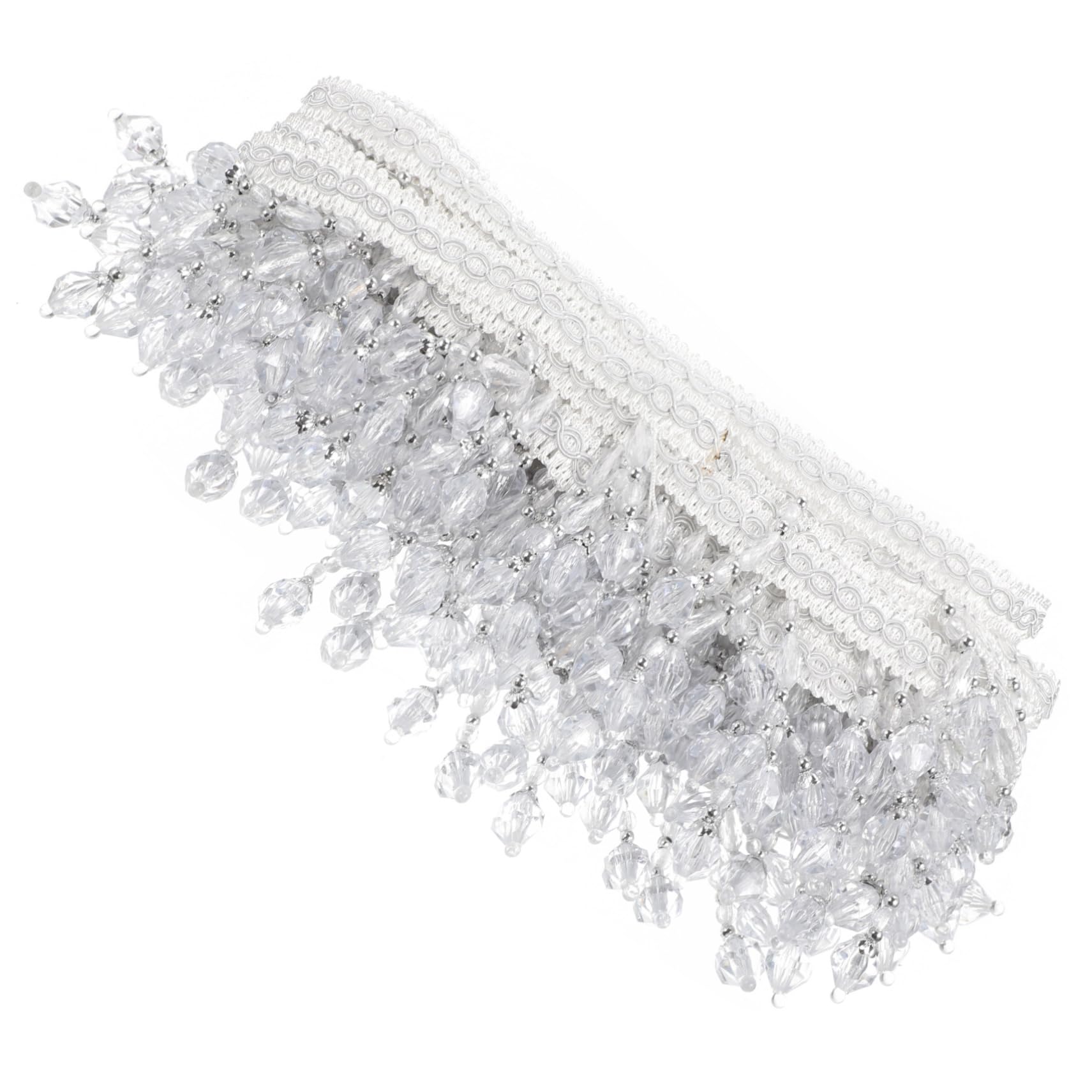 Hohopeti Garniture De Franges à Pompons Perlés Décor De Rideau Pour Maison Fourniture De Bricolage Pour Fenêtres Et Meubles
