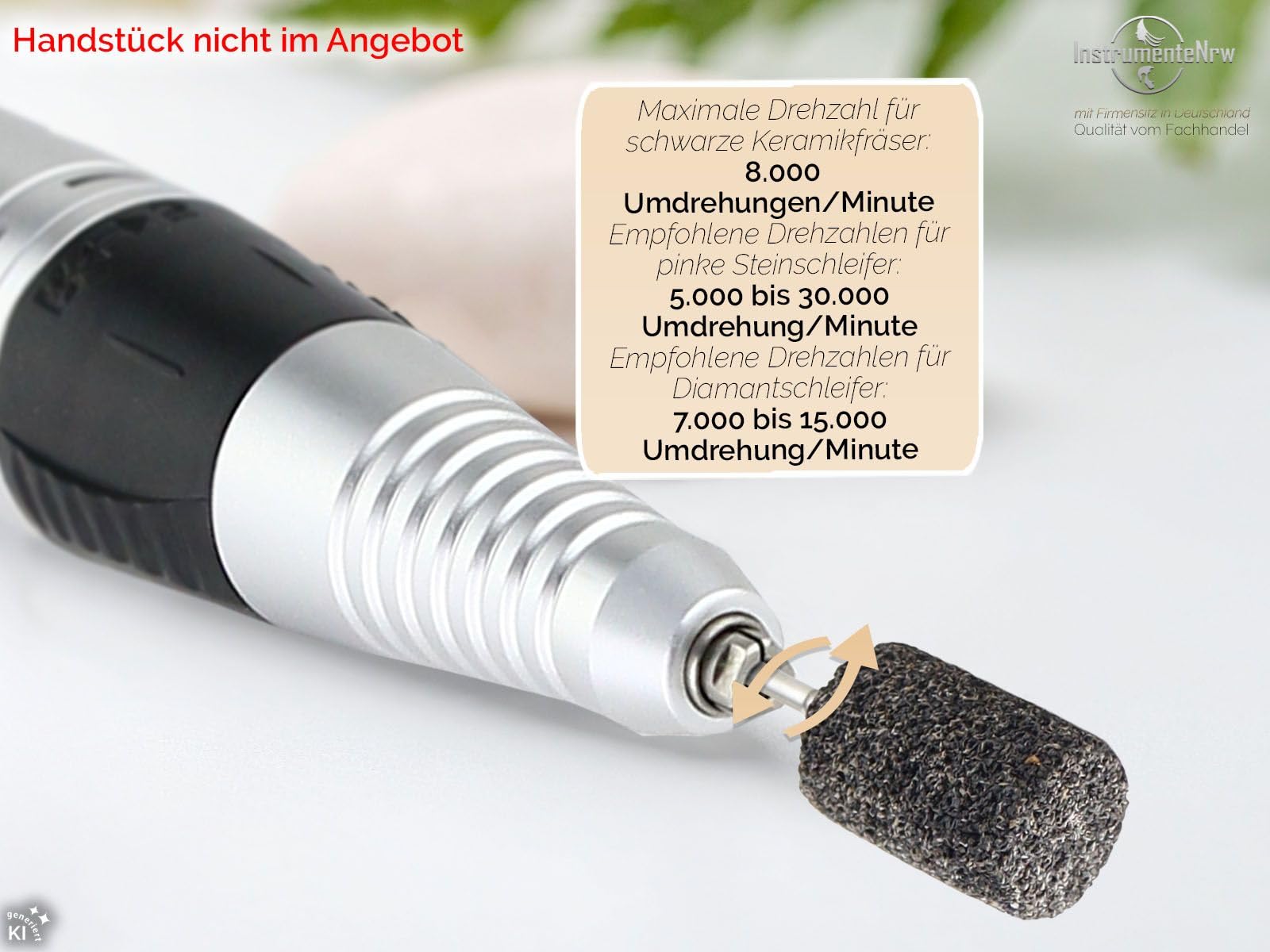 Diamantfräser Fußpflege Set Hornhaut Fräser Nagelfräser Bit-Set 7-teilig | Nagelfräser Bit Set Box für Ihre elektrische Maniküre und Pediküre. Zum einfachen Entfernen der Hornhaut von zu Hause aus