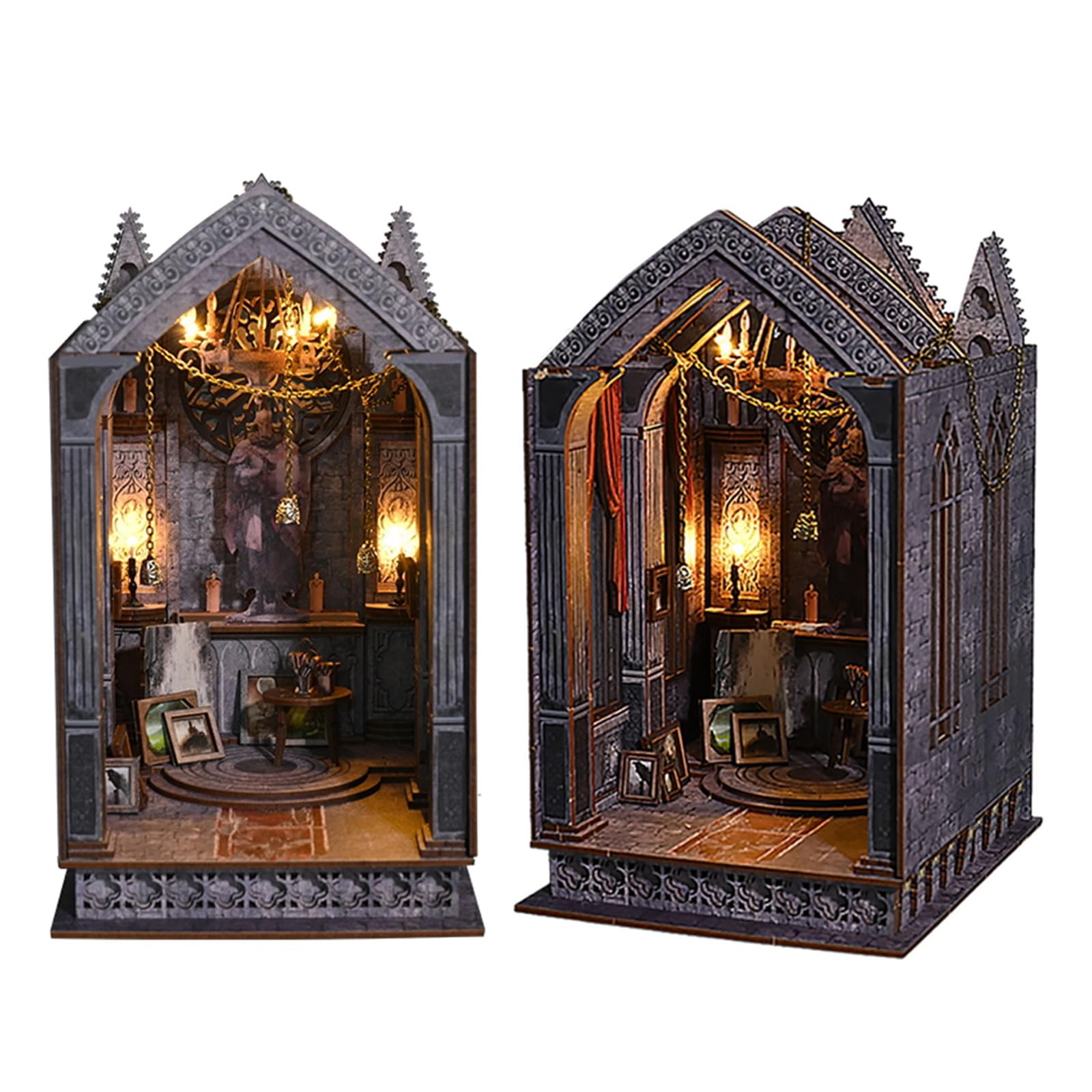 Flever Dollhouse DIY Book Nook Miniature Kit - dollhouse accessories | Mubboo