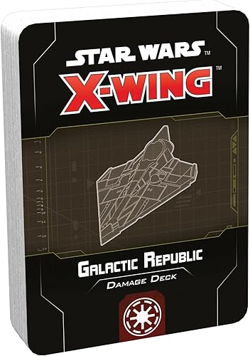 Star Wars X-Wing 2 edición Juego de miniatura Galactic Republic Baraja de daños Juego de estrategia para adultos y adolescentes A partir de 14