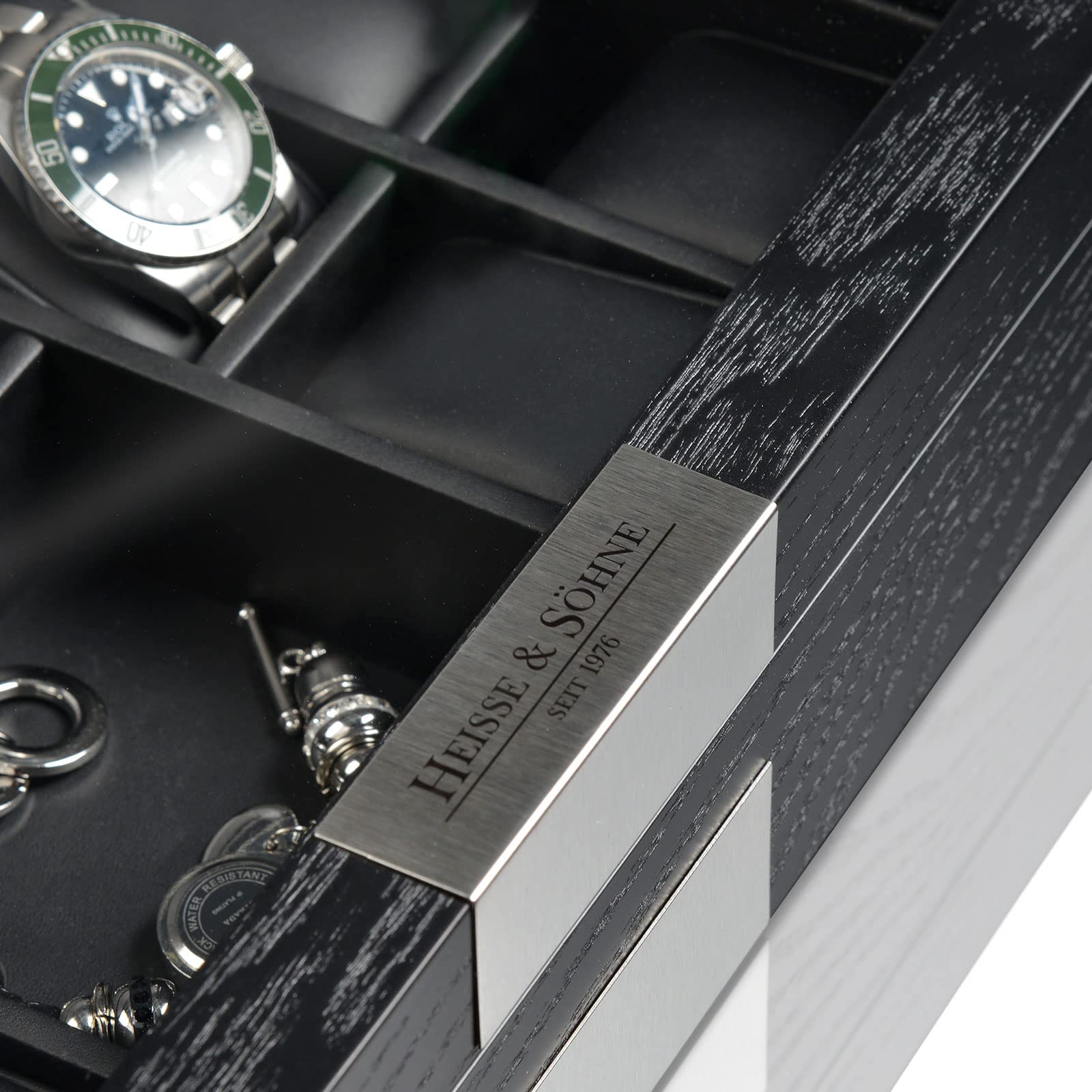 HEISSE & SÖHNE SEIT 1976® Uhrenbox Monteray 8 - Schwarz