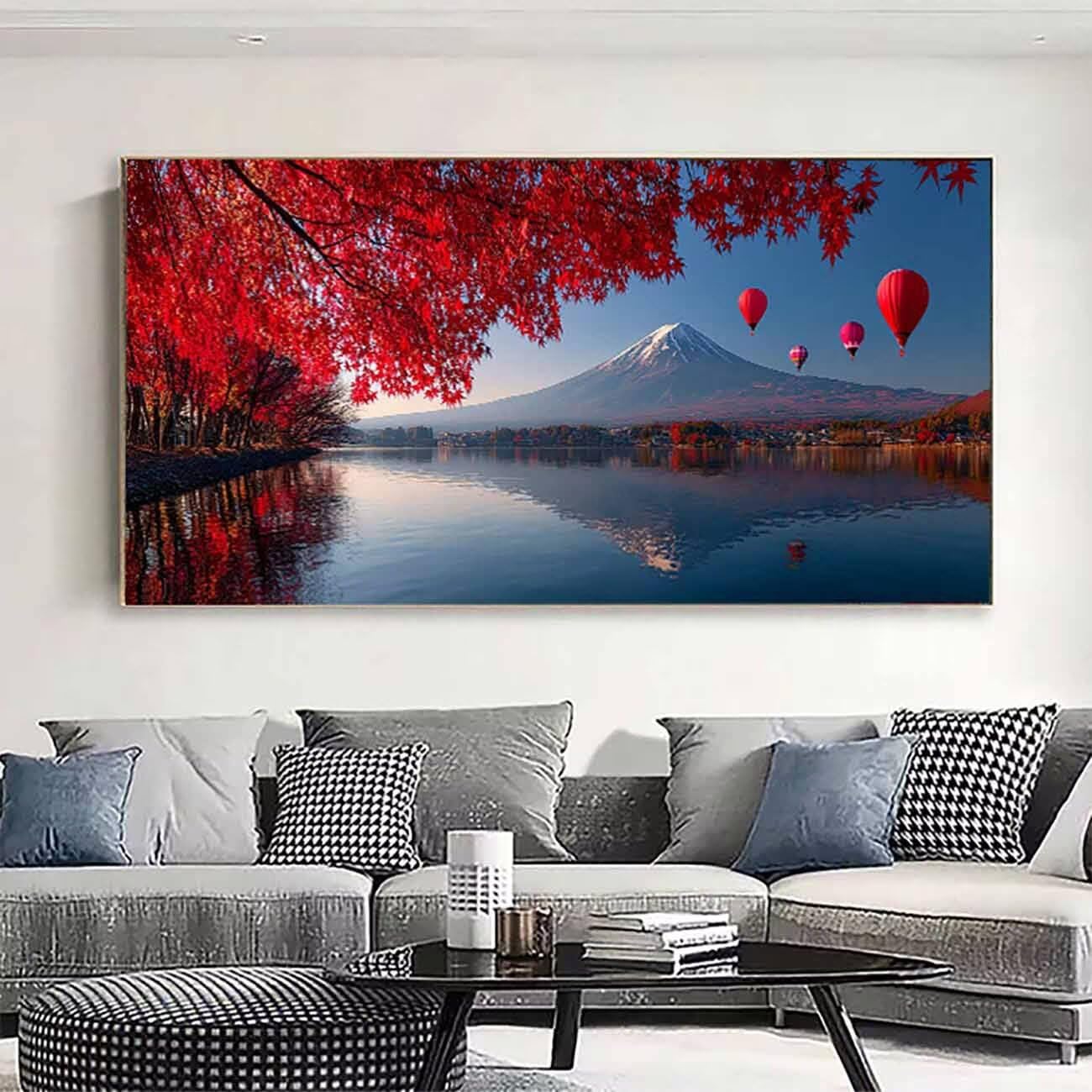 Mount Fuji diamentowe zestawy artystyczne dla dorosłych, do malowania diamentami, drzewo, kryształ, sztuka, zestawy dla dorosłych, dzieci, DIY, 5D, kwadratowe, pełne wiercenie, klejnot, kropki, haft