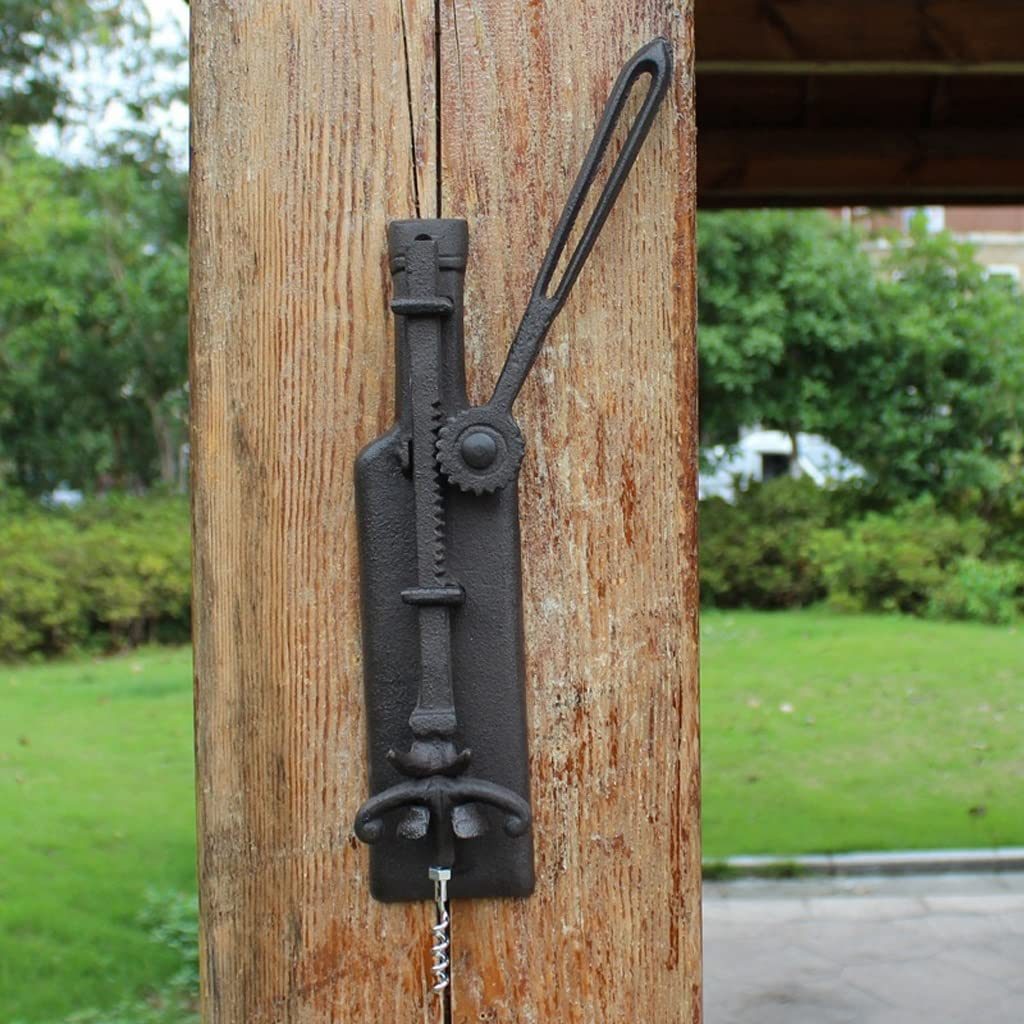 Korkenzieher im europäischen Stil Gusseisen Weinöffner Vintage Handwerk Dosenöffner Große Wandbehang Exquisiter Flaschenöffner