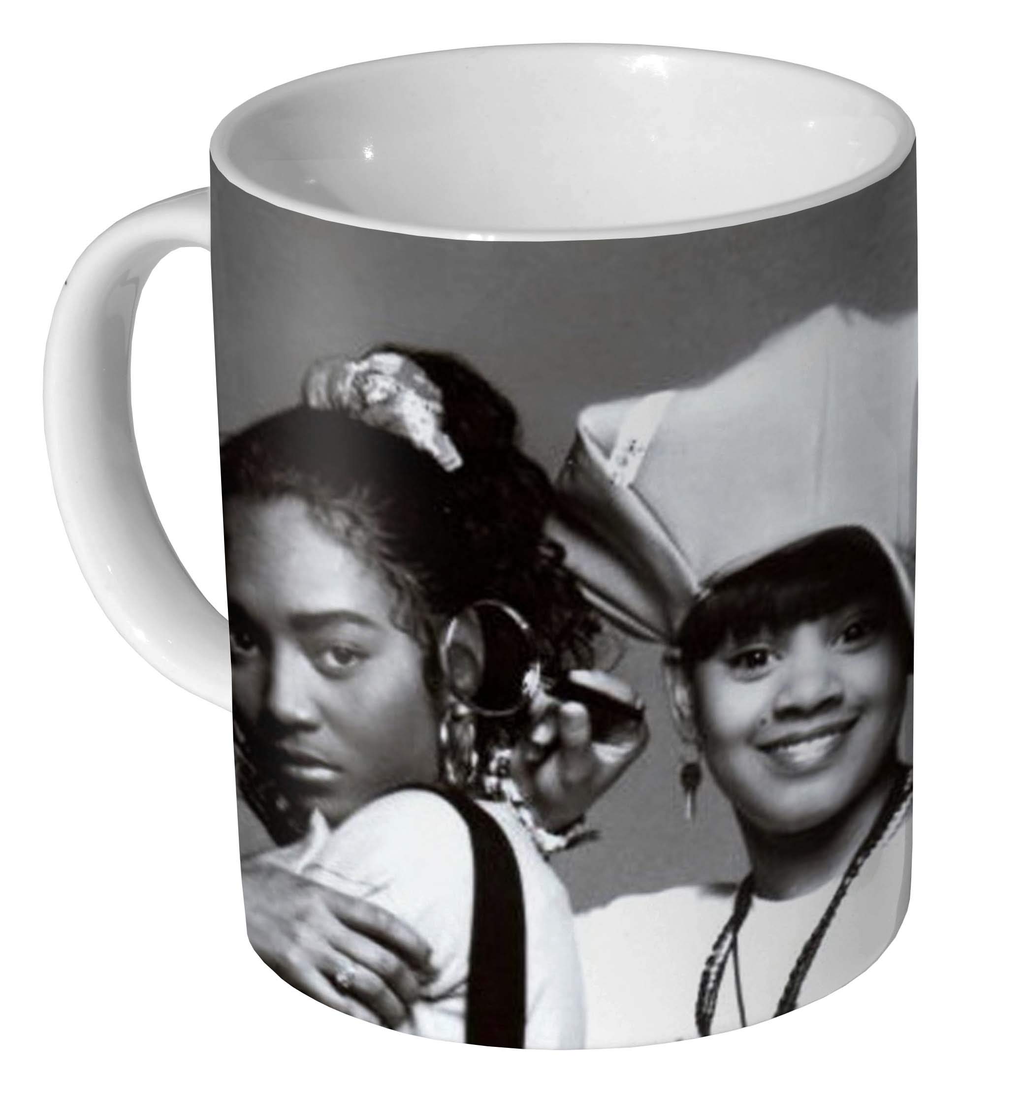 TLC Group Shot 90s BW Ceramic Coffee Mug/Cup