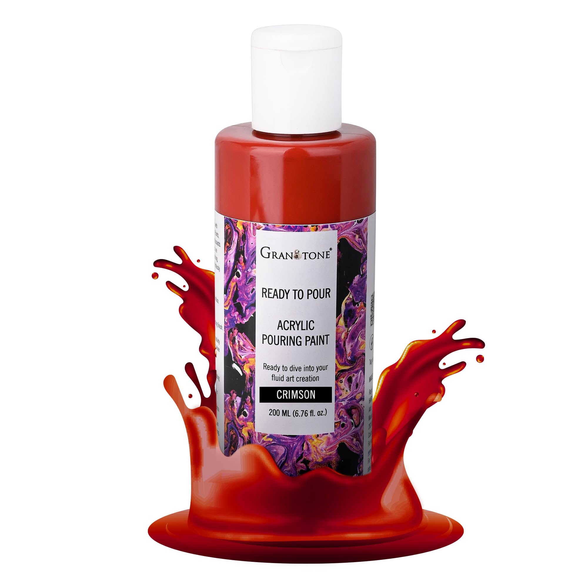 GRANOTONE Premium Acrylic Pouring Paint, Ready-to-Use, Superior High-Flow Formula, Ideal for Canvas, Wood, Paper, Craft & Fluid Art Project 200 ml (NUT BROWN) (B0CS3HPCJ6) Amazon Price History, Amazon Price Tracker