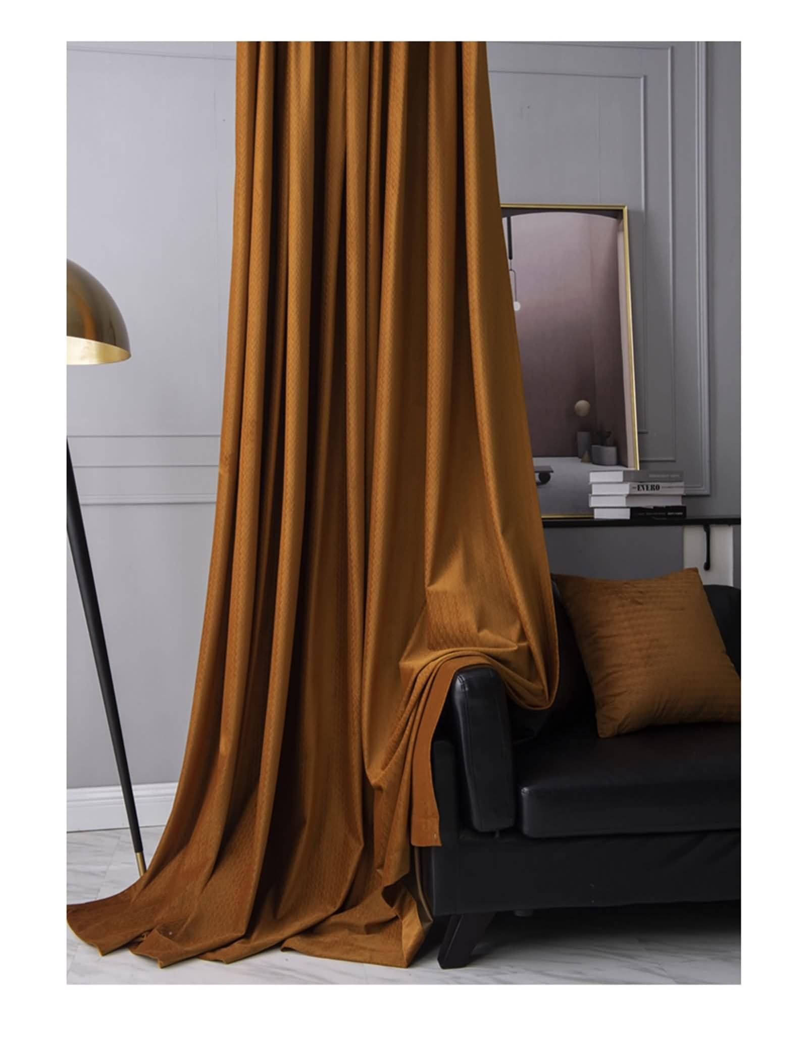 Rideaux occultants Beydodo marron pour tamiser la lumière du salon avec élégance