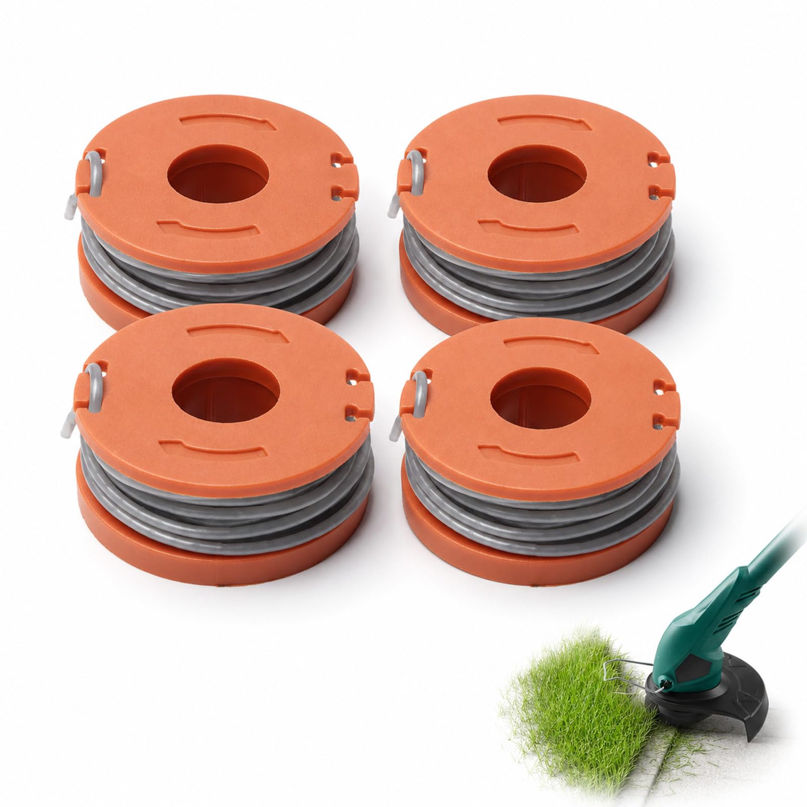 Cordial Mart 4 Pack Strimmer Spool Line 2.5m 1.5mm for Titan 18V Trimmers