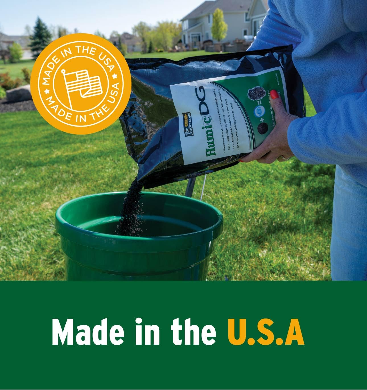 The Andersons Enmienda orgánica para suelos Humic DG - Cubre hasta 10,000 pies cuadrados (11 lb)