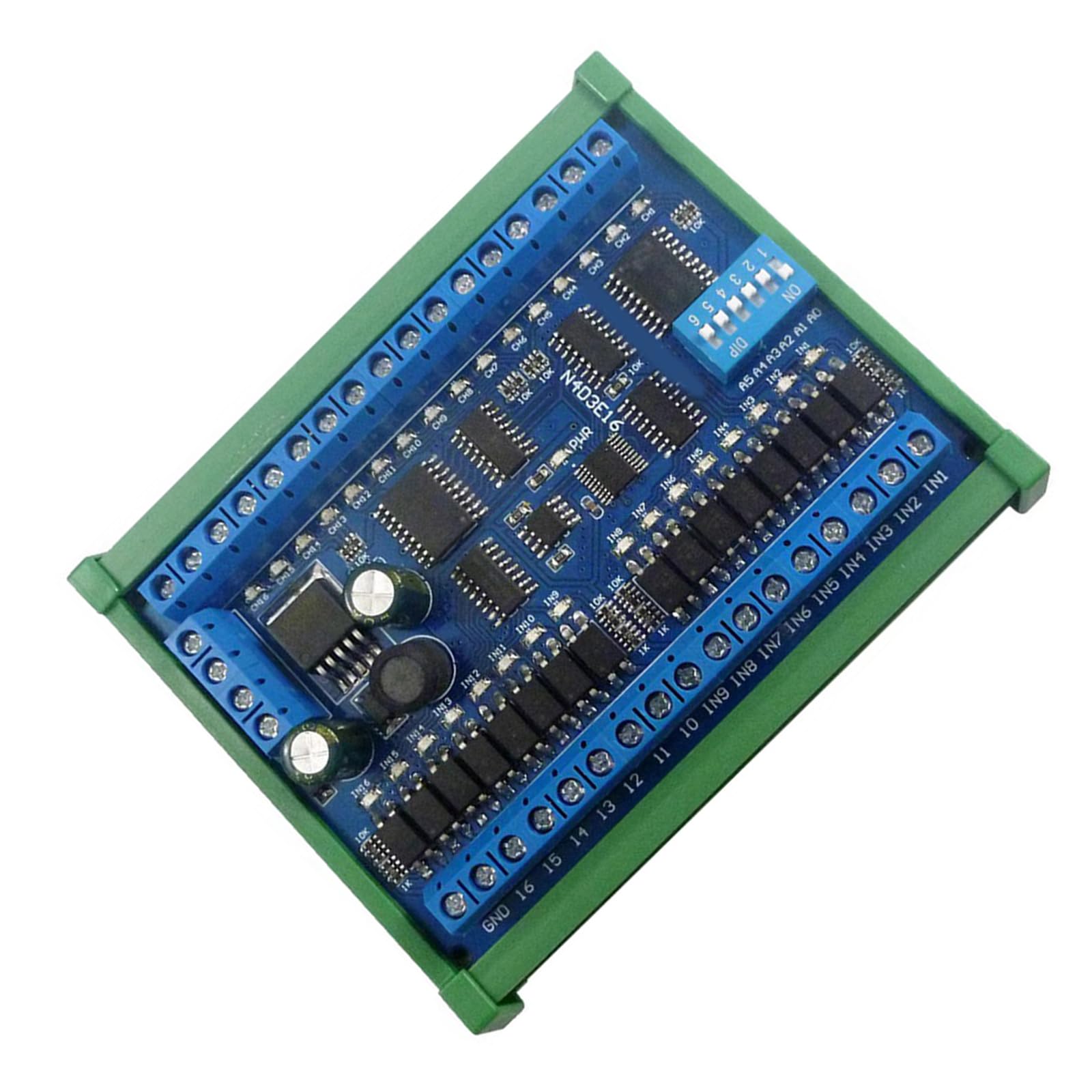 GRABLOOM RS485 Remote Switches PLC Expansion Board RS485 RTU Module Board DC12V 24V 16 Input 16 Output RS485 DC12V 24V RS485 Remote