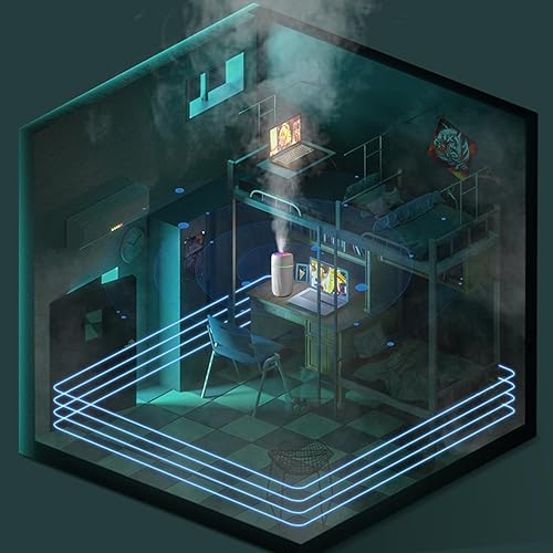 Miniatura 7 de Humidificador USB - Humidificador silencioso de niebla fría para dormitorio y oficina, plantas, fácil de limpiar, para el hogar y la oficina (blanco)