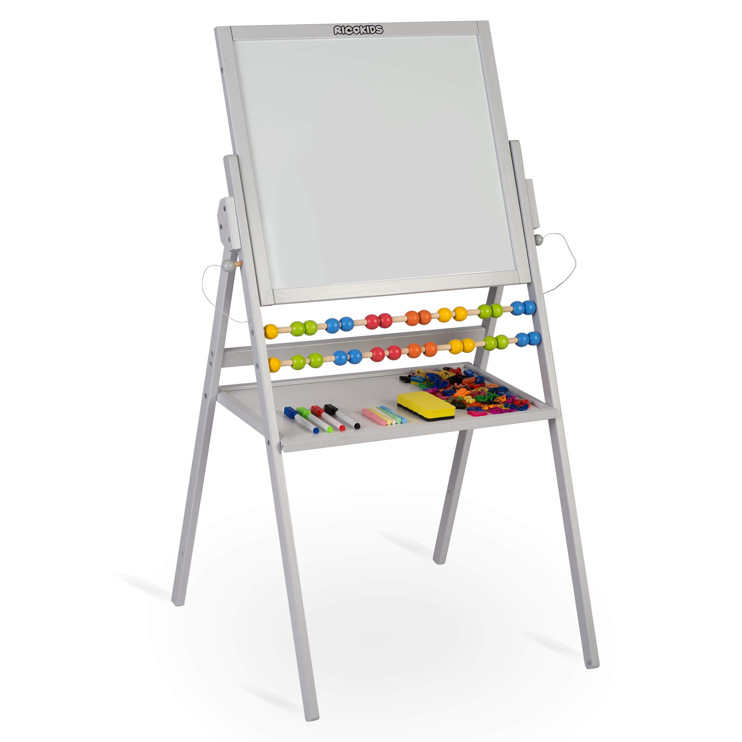 Tableau Rotatif Double Face Craie Et Magnétique Pour Enfant 'Roba' - N