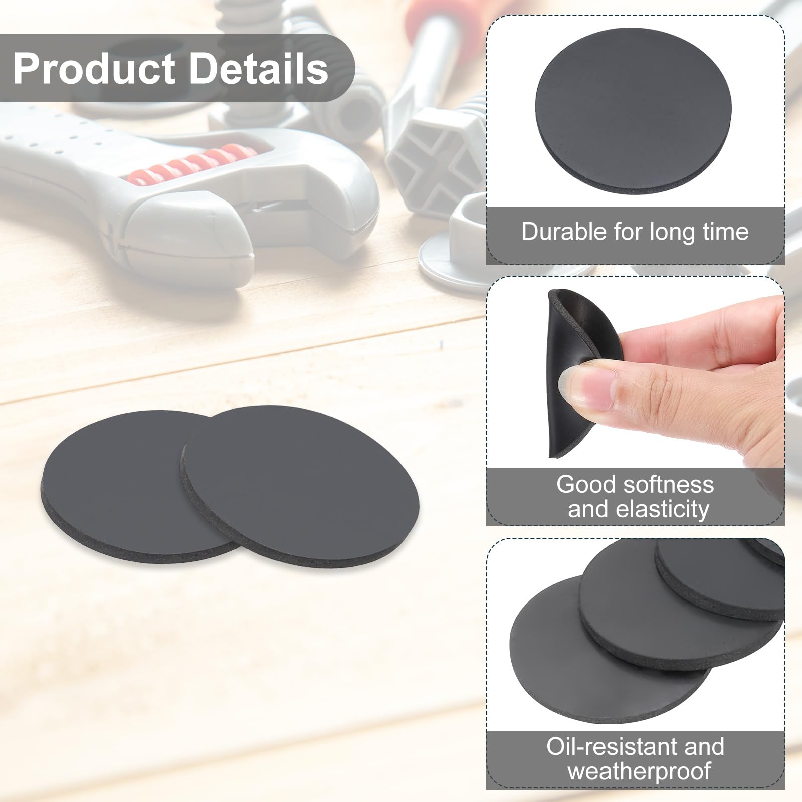 PATIKIL Rubber Solid Discs Washers - Image 3