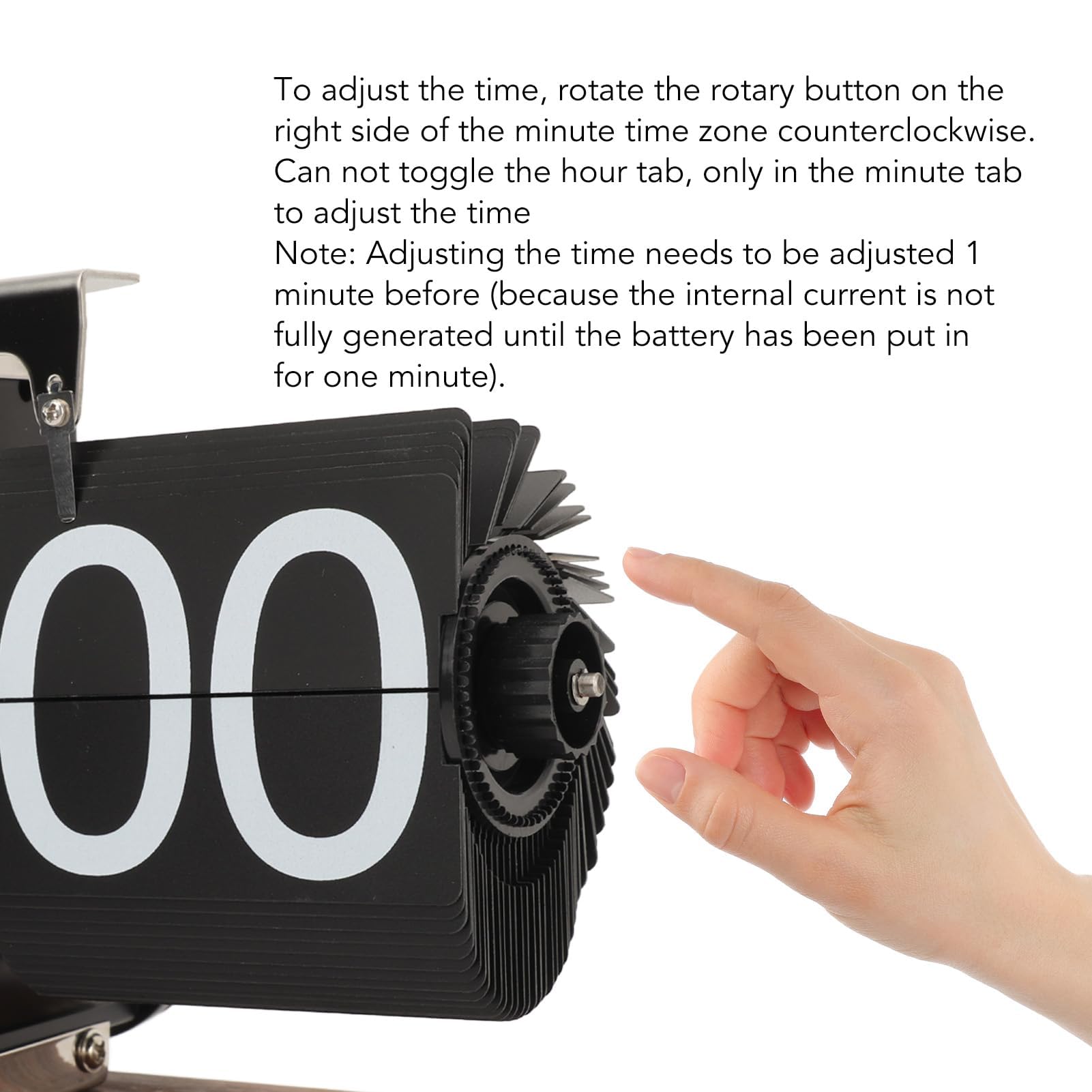 Flip Reloj Retro Digital de Pared con Pilas Números Grandes Base Segura Creativo de Escritorio para Hogar Oficina
