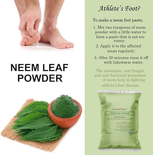 Miniatura 5 de Polvo de hoja de neem de 1 libra/16 onzas, sin conservantes, 100% puro y natural, vegano, sin OMG y sin gluten, ideal para mejorar la inmunidad, la